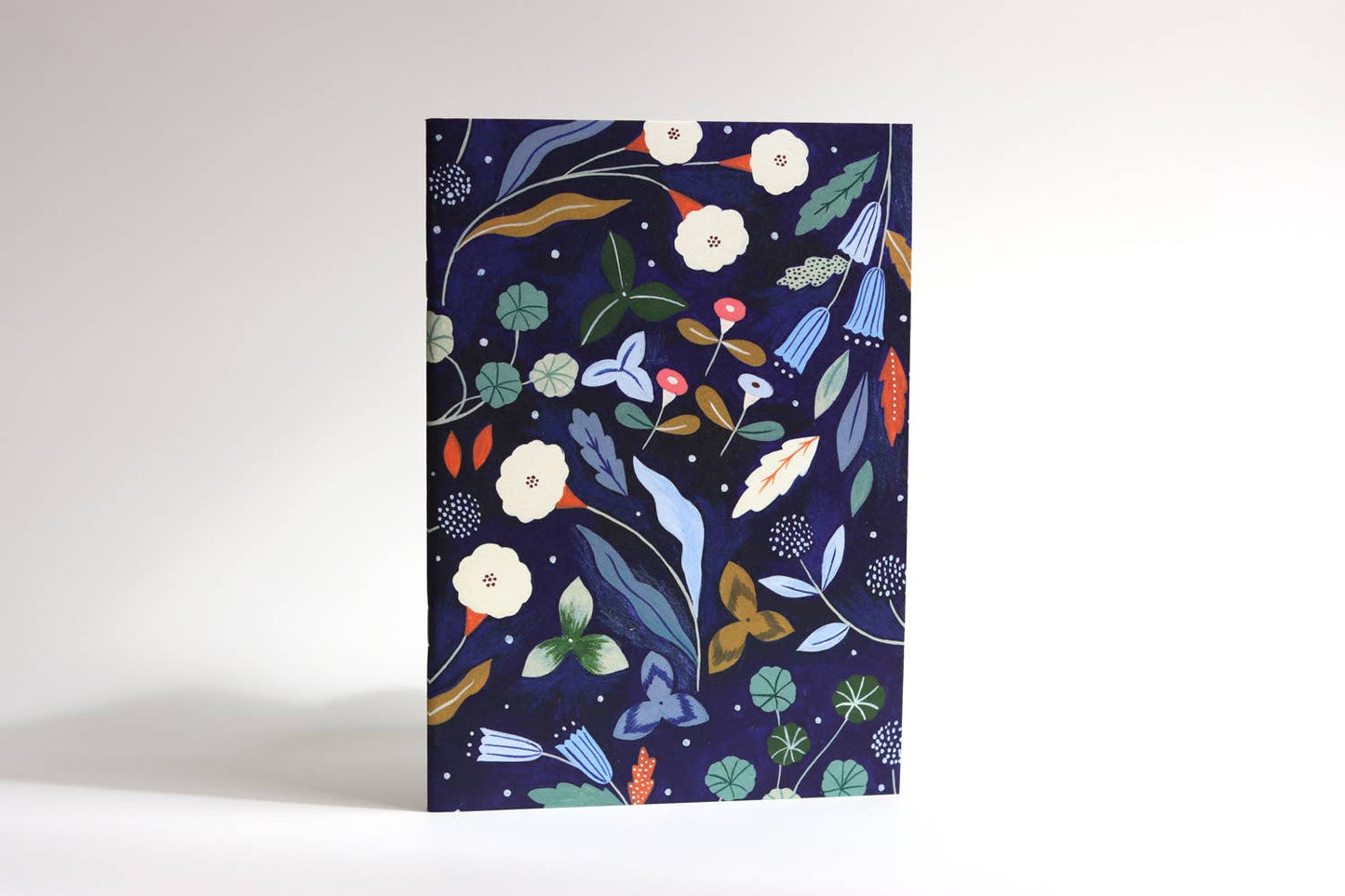 Dark Blue Garden journal notebook - A5 notebook