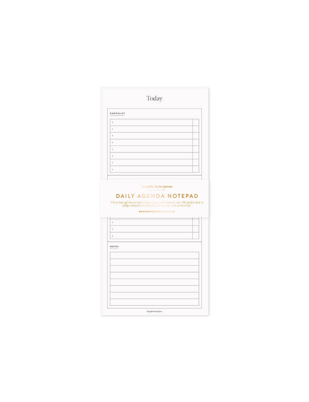 Daily Agenda Fridge Notepad
