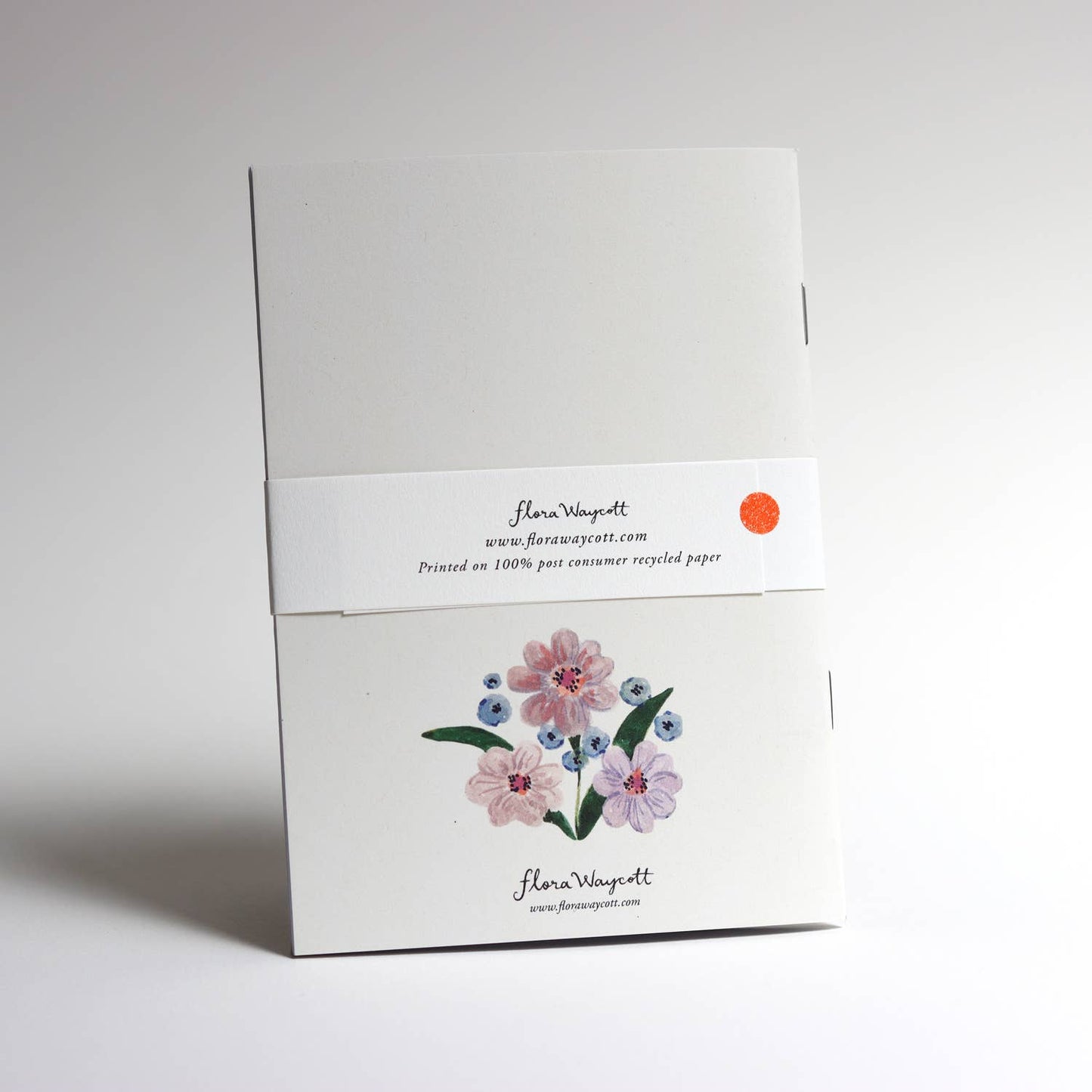 Flowers in blue vase pocket notebook - A6 notebook